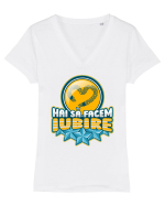 Hai să facem iubire no 20 Tricou mânecă scurtă guler V Damă Evoker