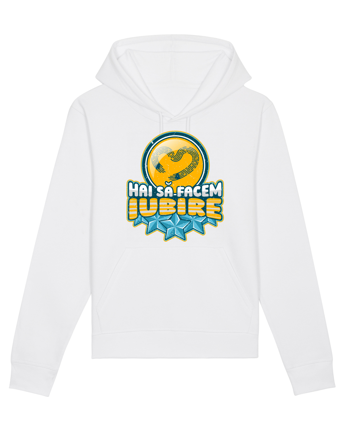 Hanorac Unisex Drummer White