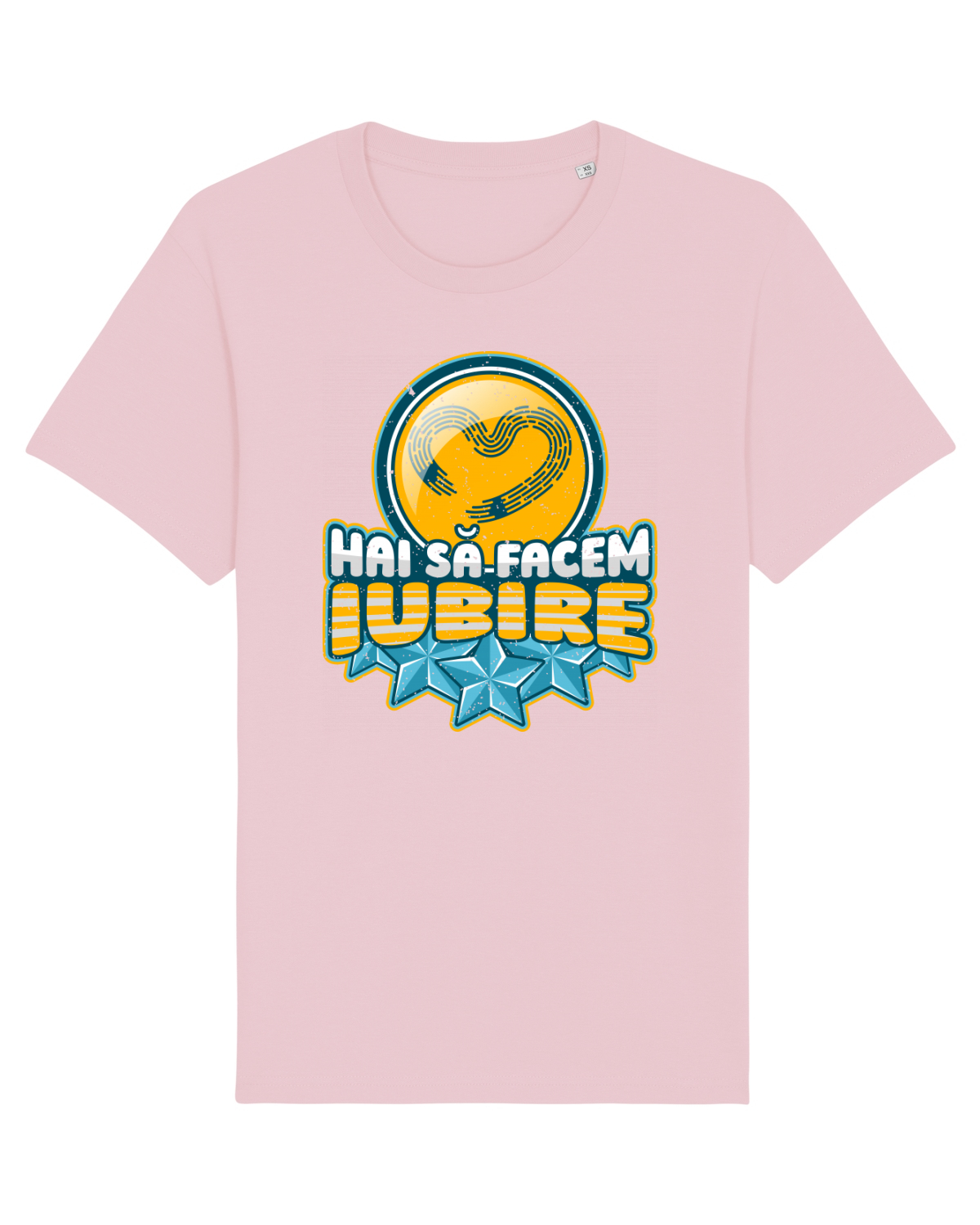 Tricou mânecă scurtă Unisex Rocker Cotton Pink