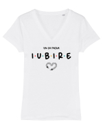 Hai să facem iubire no 22 Tricou mânecă scurtă guler V Damă Evoker