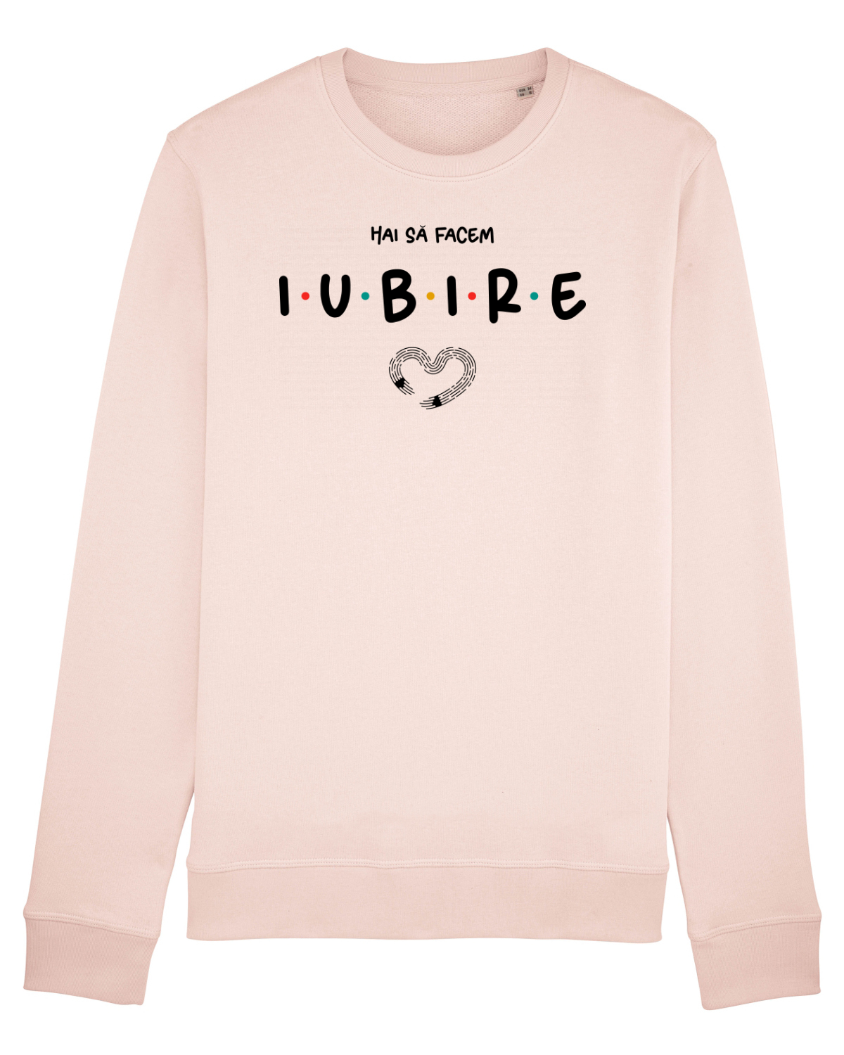 Bluză mânecă lungă Unisex Rise Candy Pink