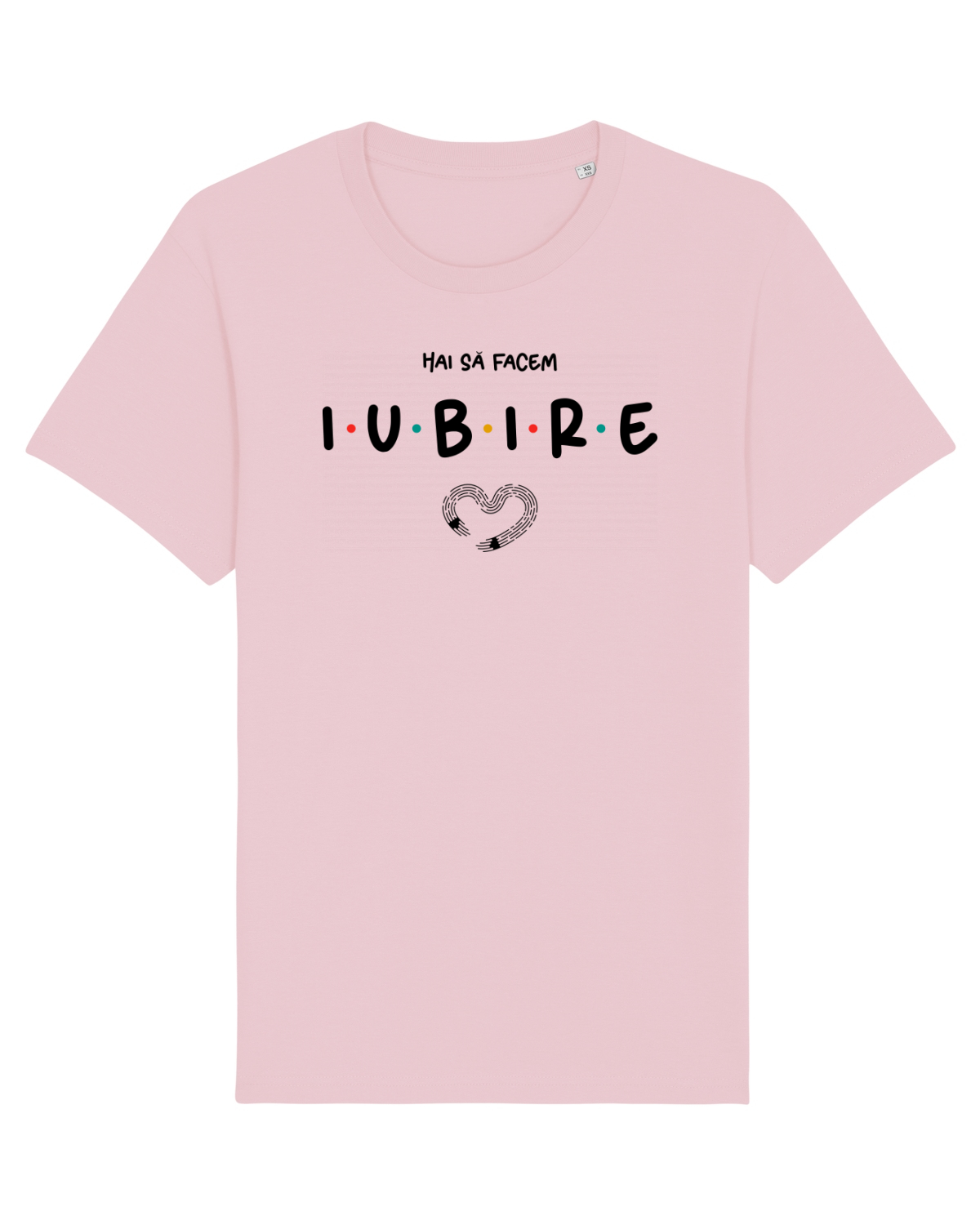 Tricou mânecă scurtă Unisex Rocker Cotton Pink