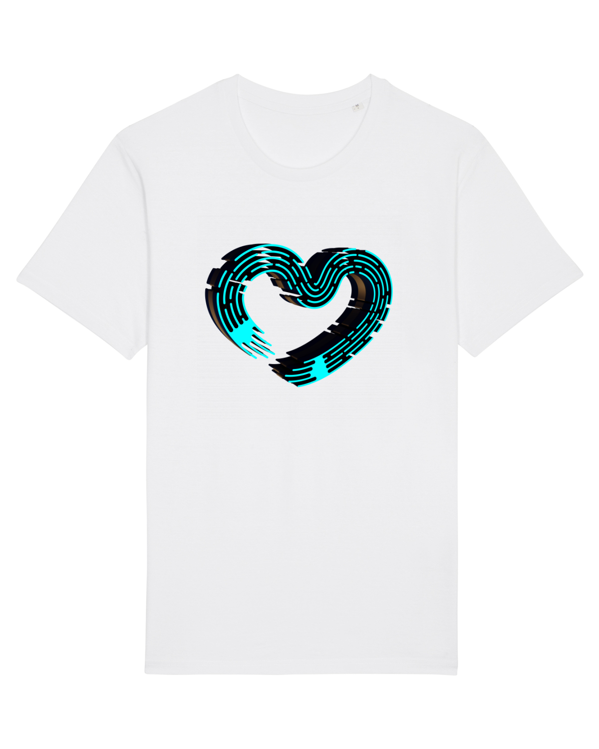 Tricou mânecă scurtă Unisex Rocker White