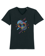 Hai să facem iubire no 25 Tricou mânecă scurtă guler V Bărbat Presenter