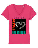 Hai să facem iubire no 26 Tricou mânecă scurtă guler V Damă Evoker