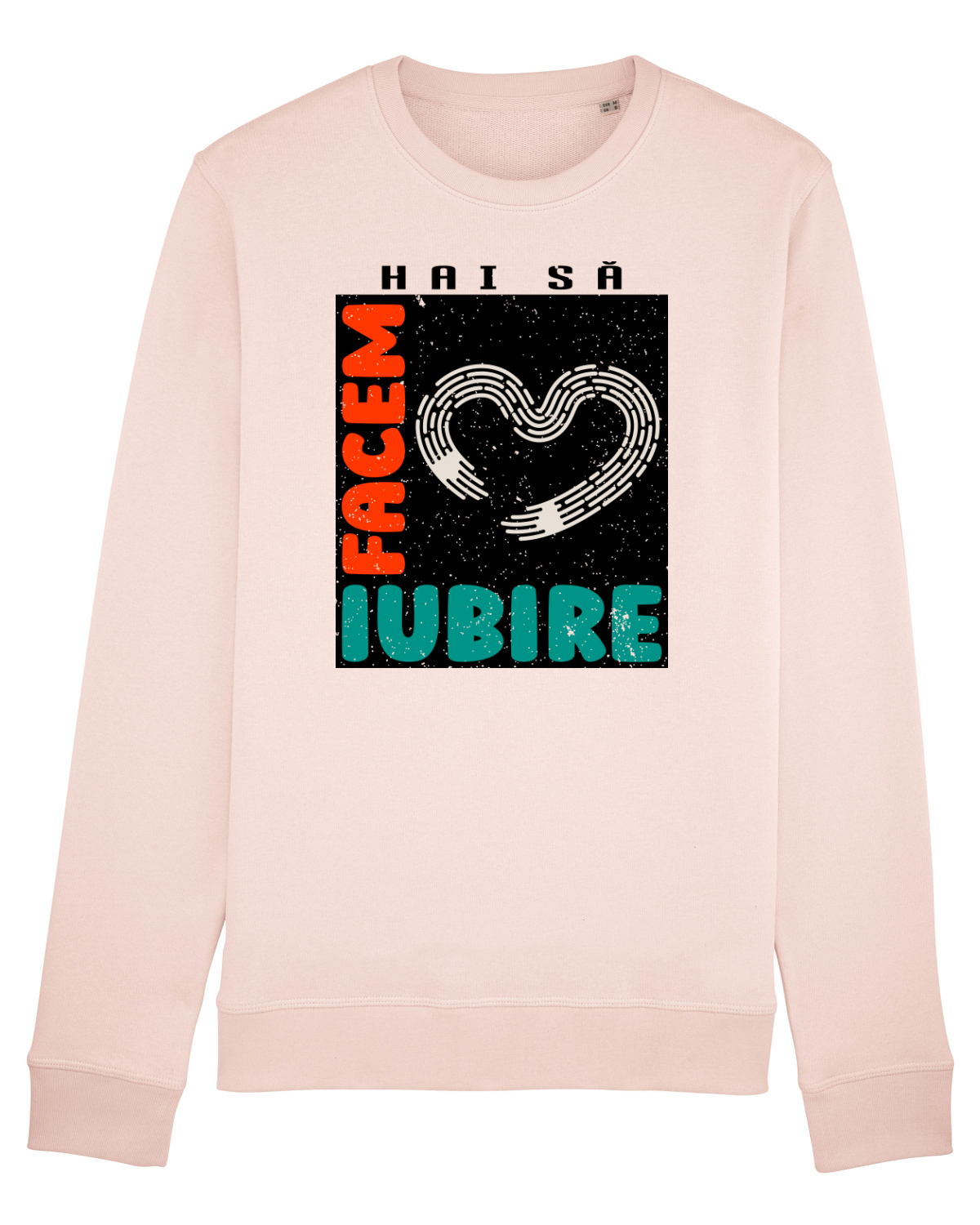 Bluză mânecă lungă Unisex Rise Candy Pink