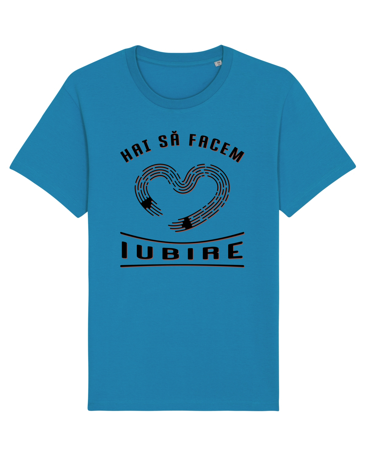 Tricou mânecă scurtă Unisex Rocker Azur