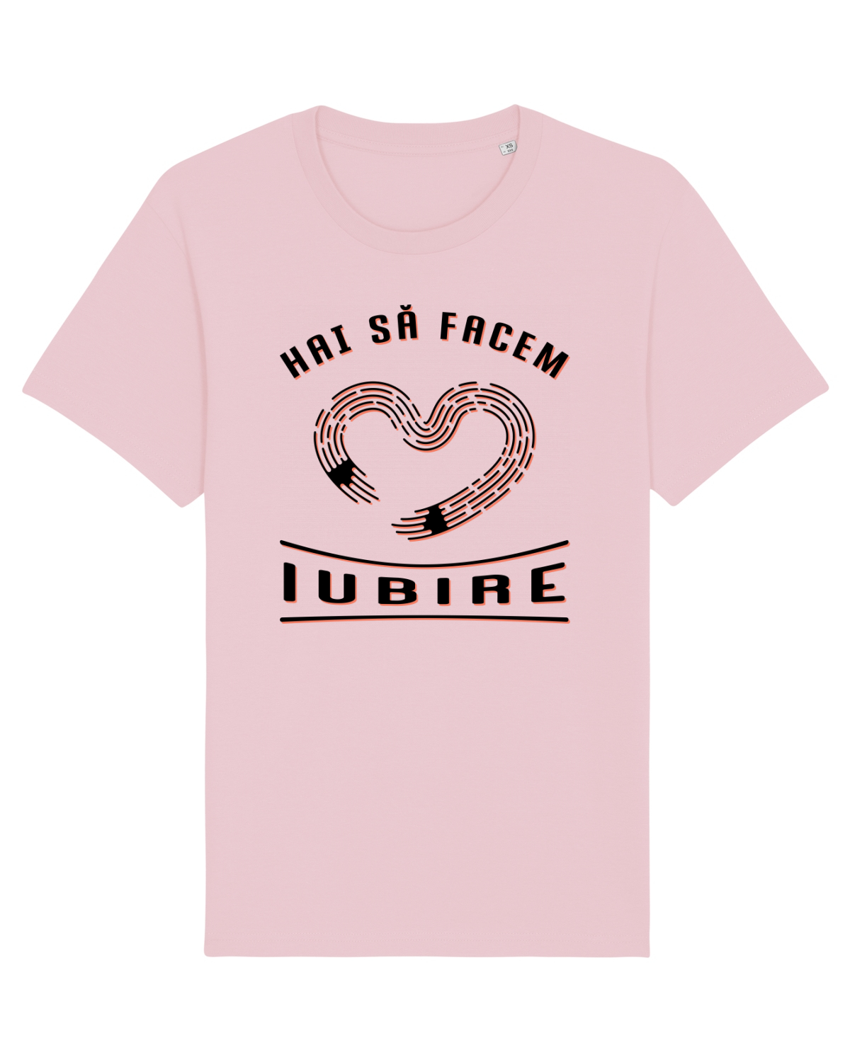 Tricou mânecă scurtă Unisex Rocker Cotton Pink