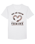 Hai să facem iubire no 28 Tricou mânecă scurtă guler larg Bărbat Skater