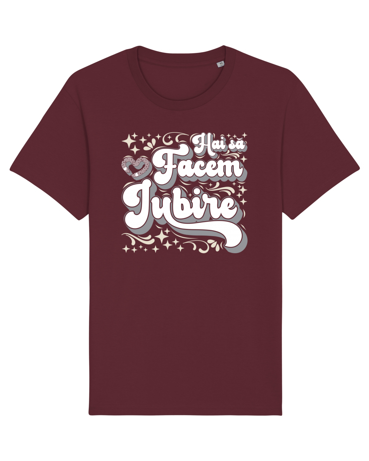 Tricou mânecă scurtă Unisex Rocker Burgundy