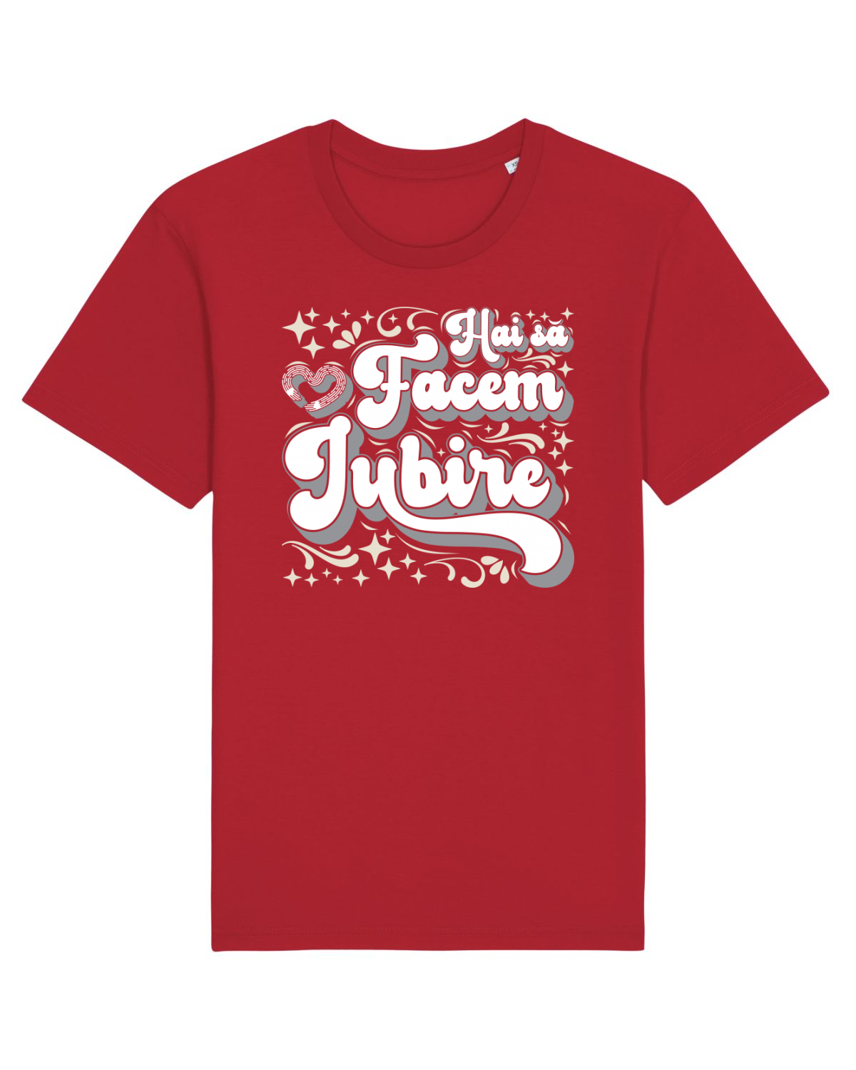 Tricou mânecă scurtă Unisex Rocker Red