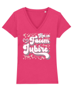 Hai să facem iubire no 30 Tricou mânecă scurtă guler V Damă Evoker