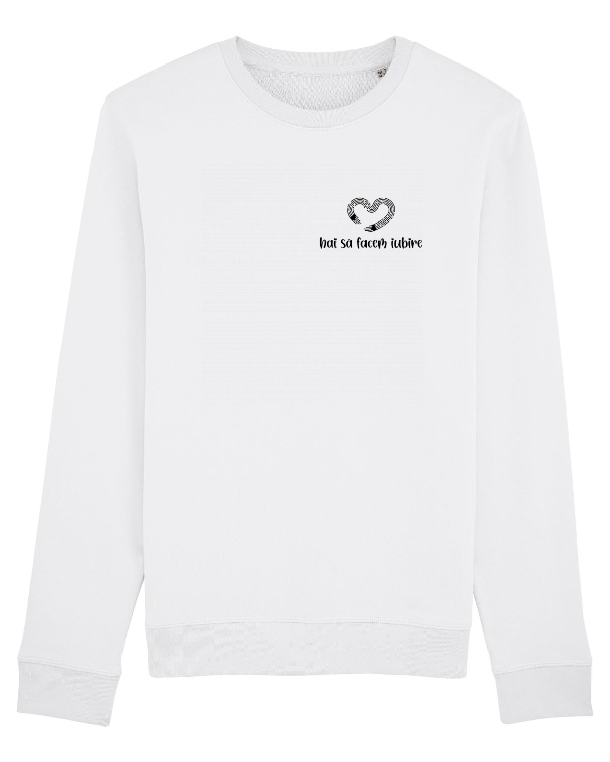 Bluză mânecă lungă Unisex Rise White