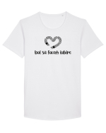 Hai să facem iubire no 34 Tricou mânecă scurtă guler larg Bărbat Skater