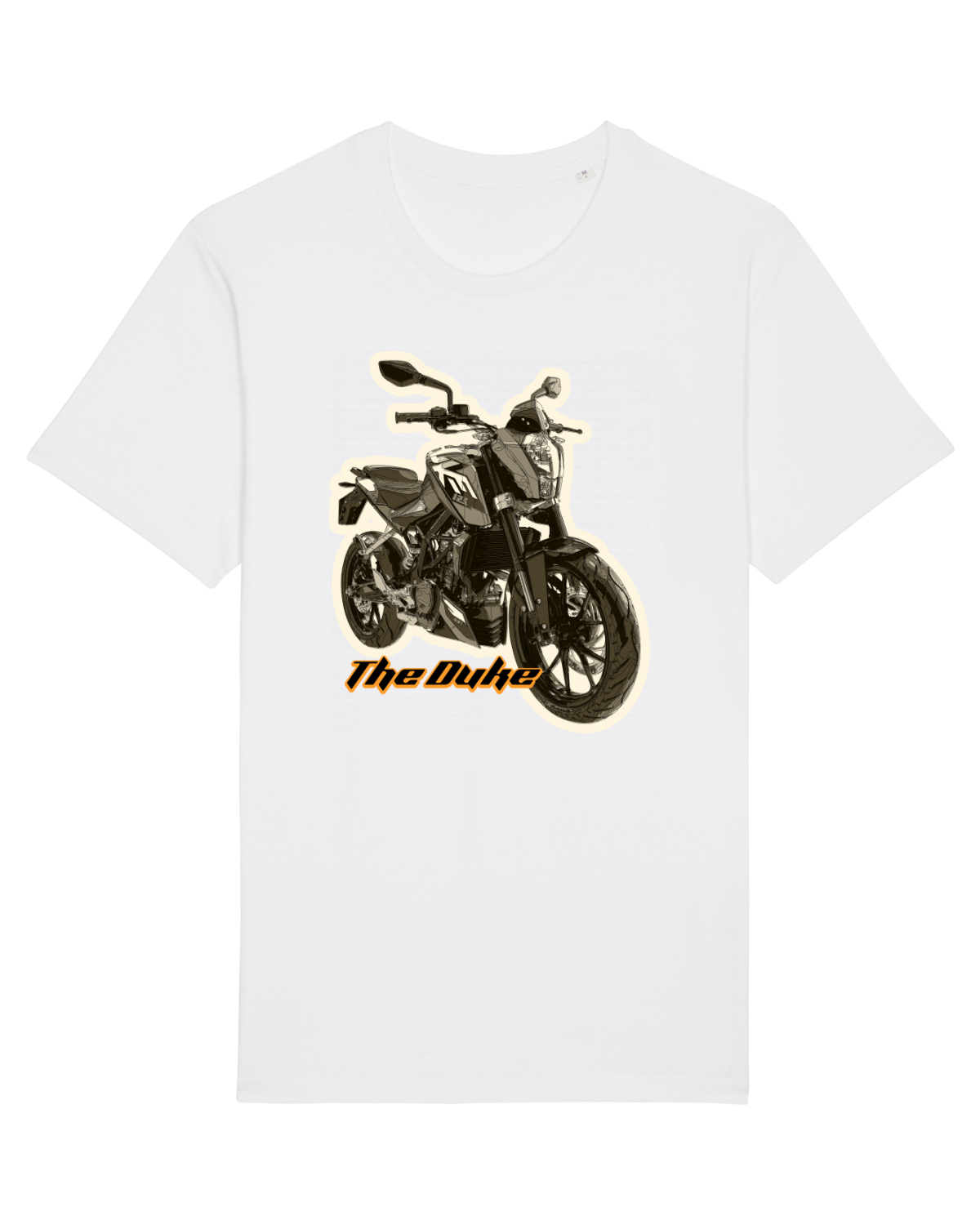 Tricou mânecă scurtă Unisex Rocker White