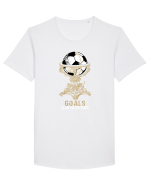 Football Goals Tricou mânecă scurtă guler larg Bărbat Skater
