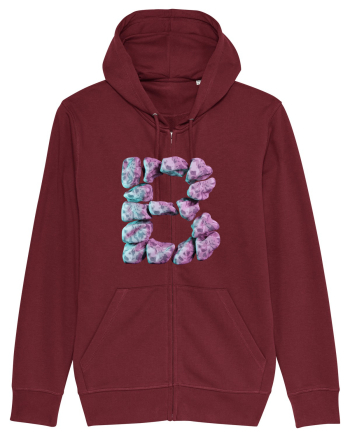 Litera B - 3D Burgundy