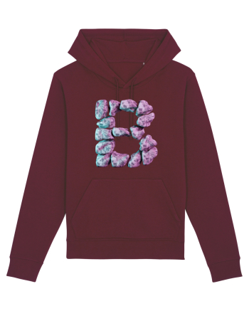 Litera B - 3D Burgundy