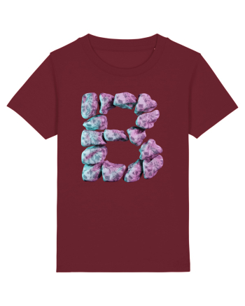 Litera B - 3D Burgundy