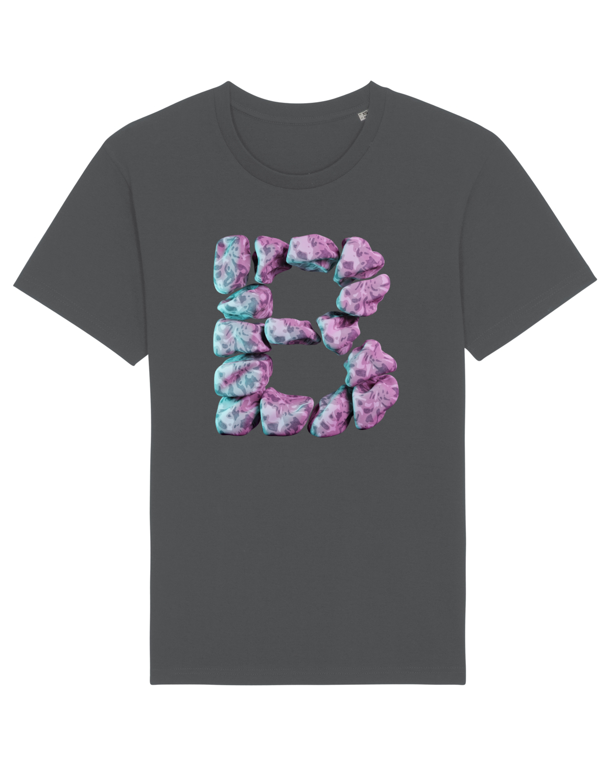 Tricou mânecă scurtă Unisex Rocker Anthracite