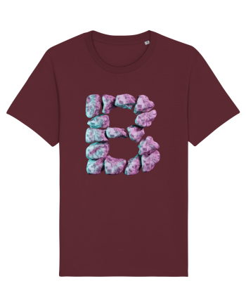 Litera B - 3D Burgundy