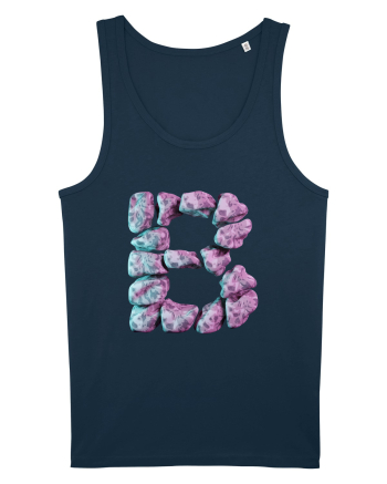 Litera B - 3D Navy