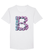 Litera B - 3D Tricou mânecă scurtă guler larg Bărbat Skater