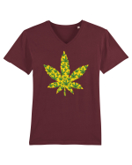 Mary Jane Tricou mânecă scurtă guler V Bărbat Presenter