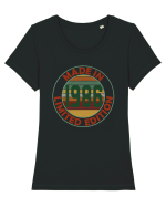 Made In 1986 Limited Edition Tricou mânecă scurtă guler larg fitted Damă Expresser