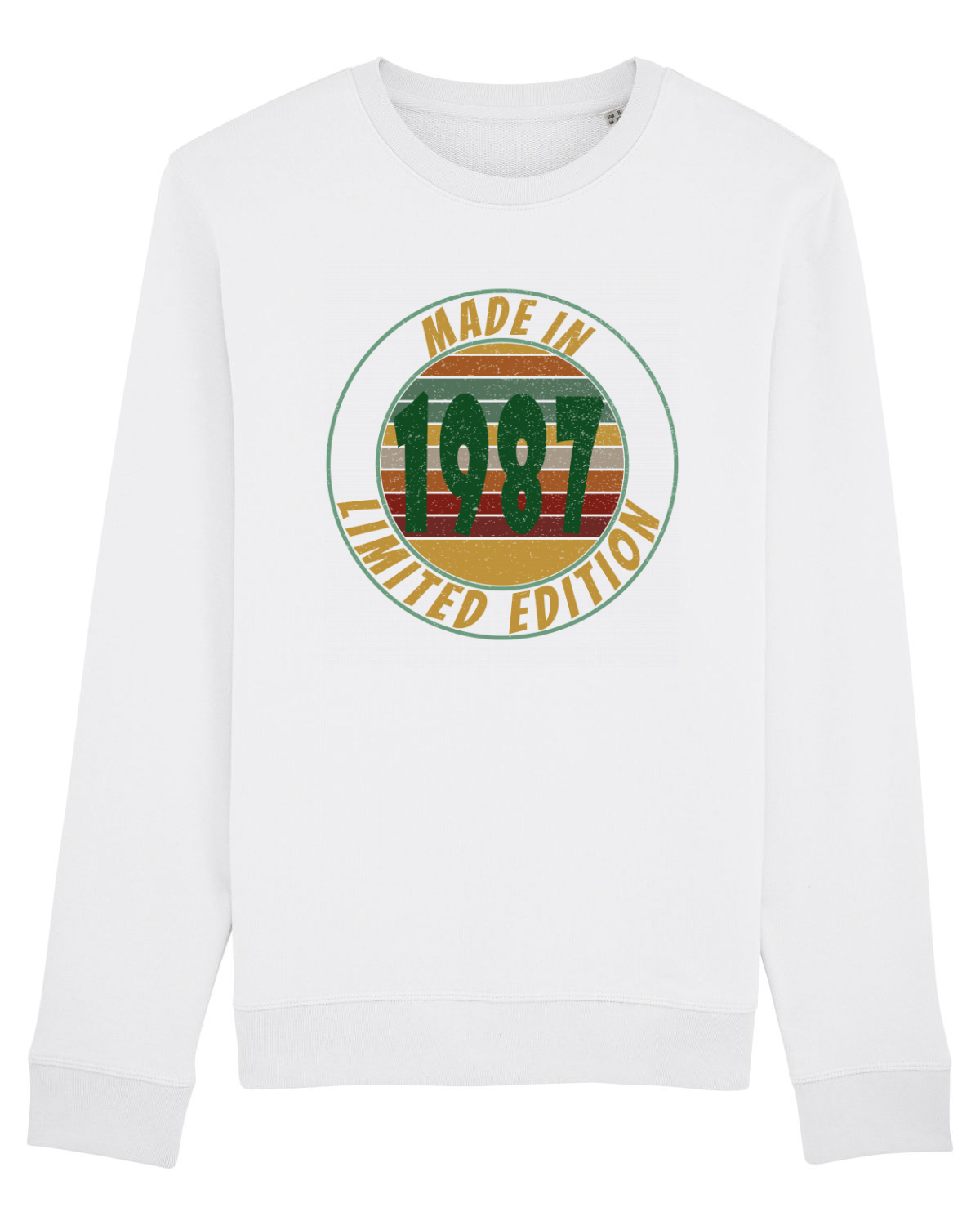 Bluză mânecă lungă Unisex Rise White