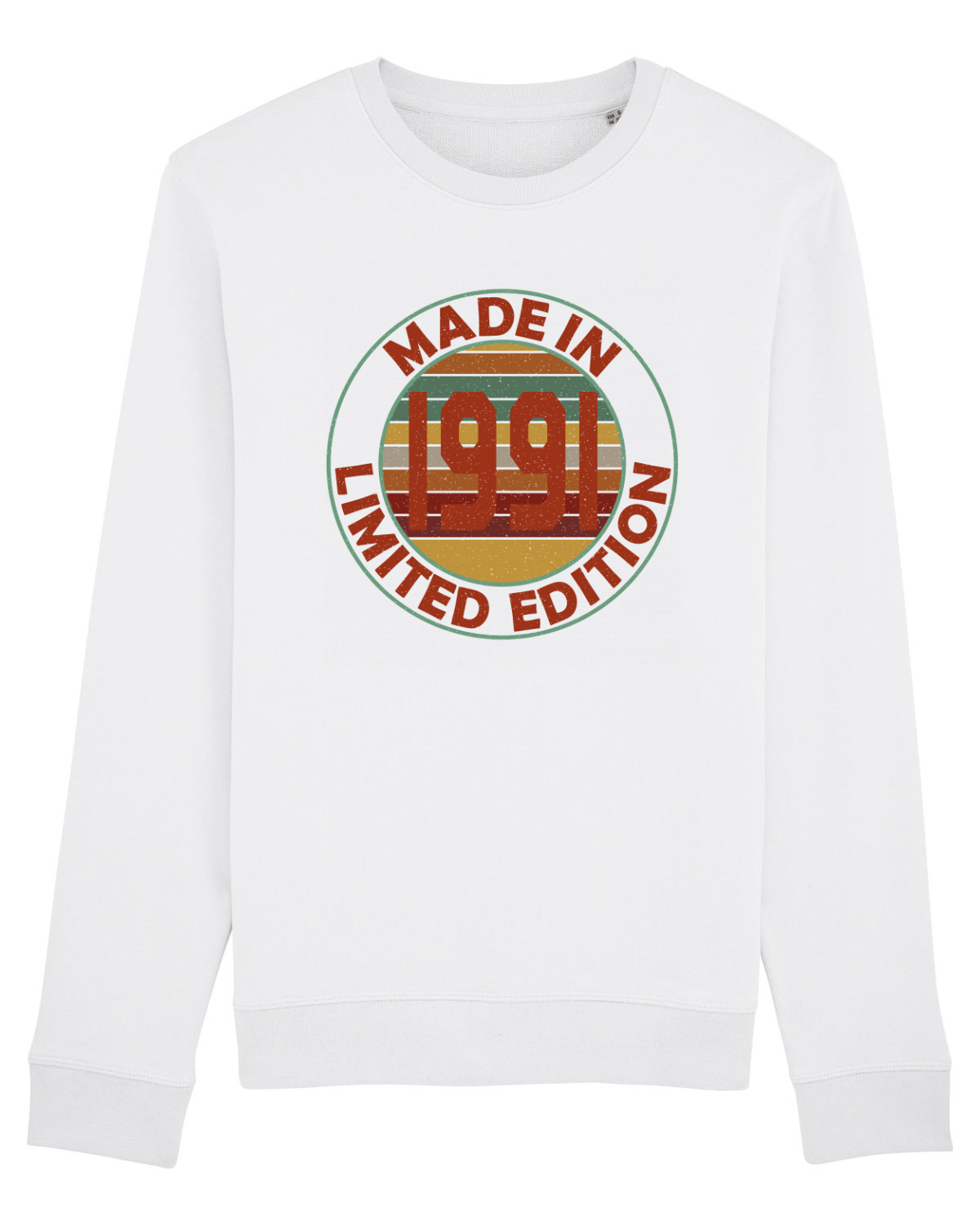 Bluză mânecă lungă Unisex Rise White