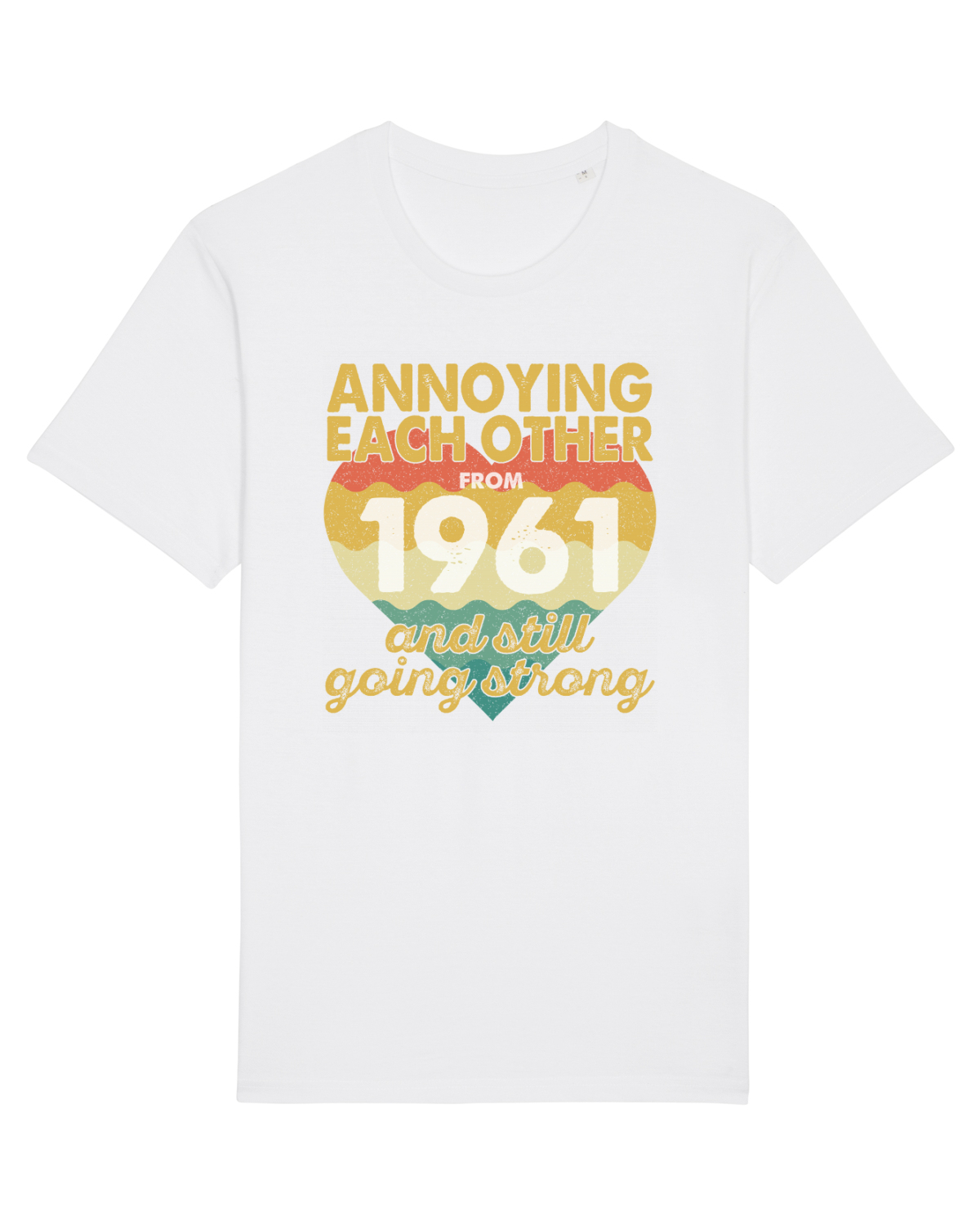 Tricou mânecă scurtă Unisex Rocker White