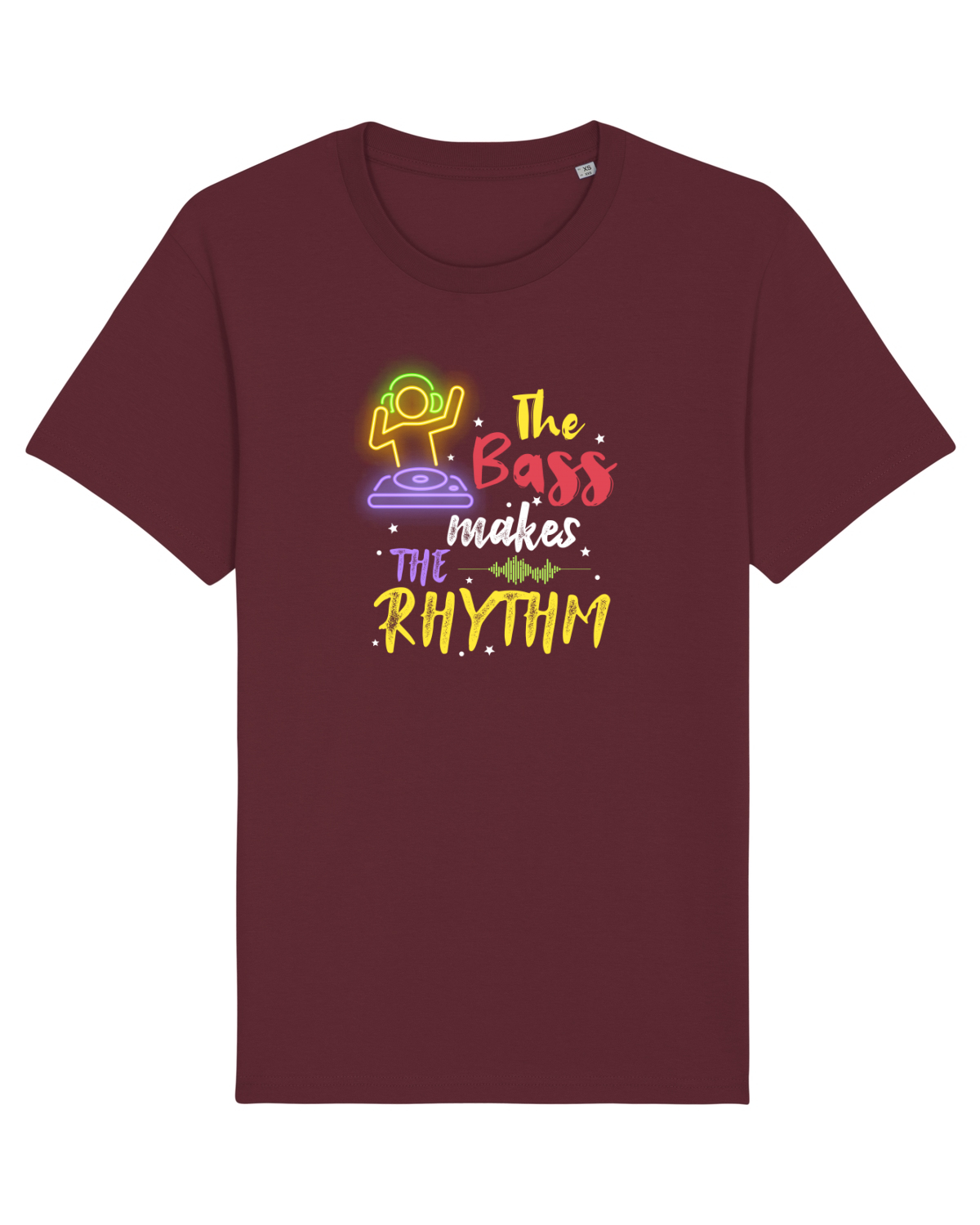 Tricou mânecă scurtă Unisex Rocker Burgundy