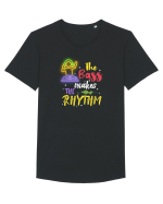 The bass make the rhythm Tricou mânecă scurtă guler larg Bărbat Skater