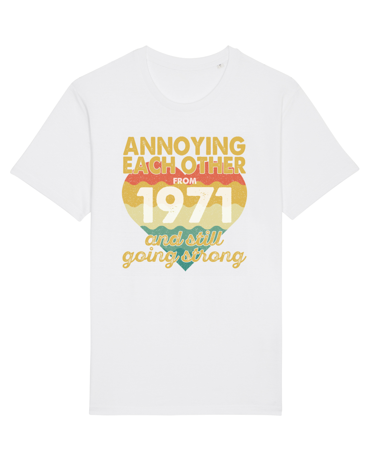 Tricou mânecă scurtă Unisex Rocker White