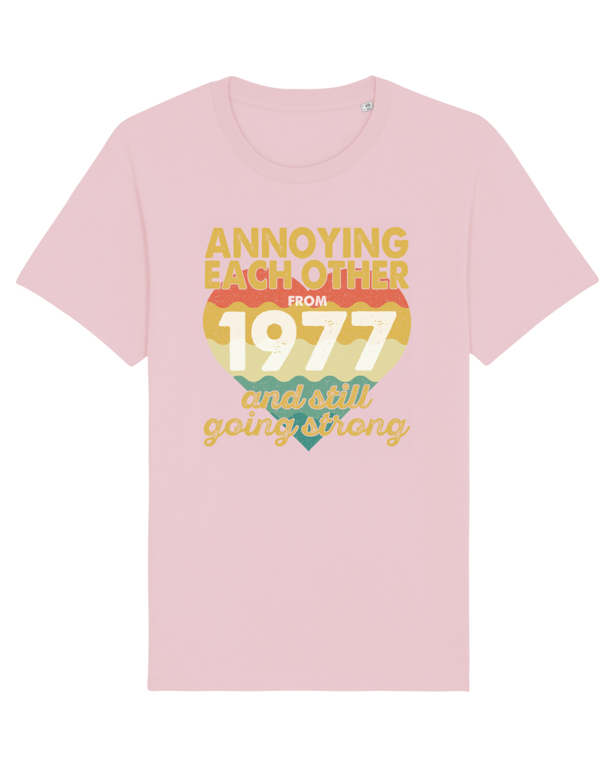 Tricou mânecă scurtă Unisex Rocker Cotton Pink