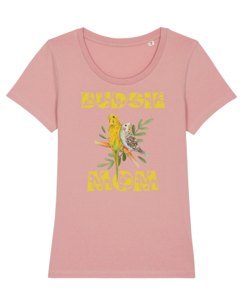 Mama de perus Budgie mom desen manual cu papagali retro Canyon Pink