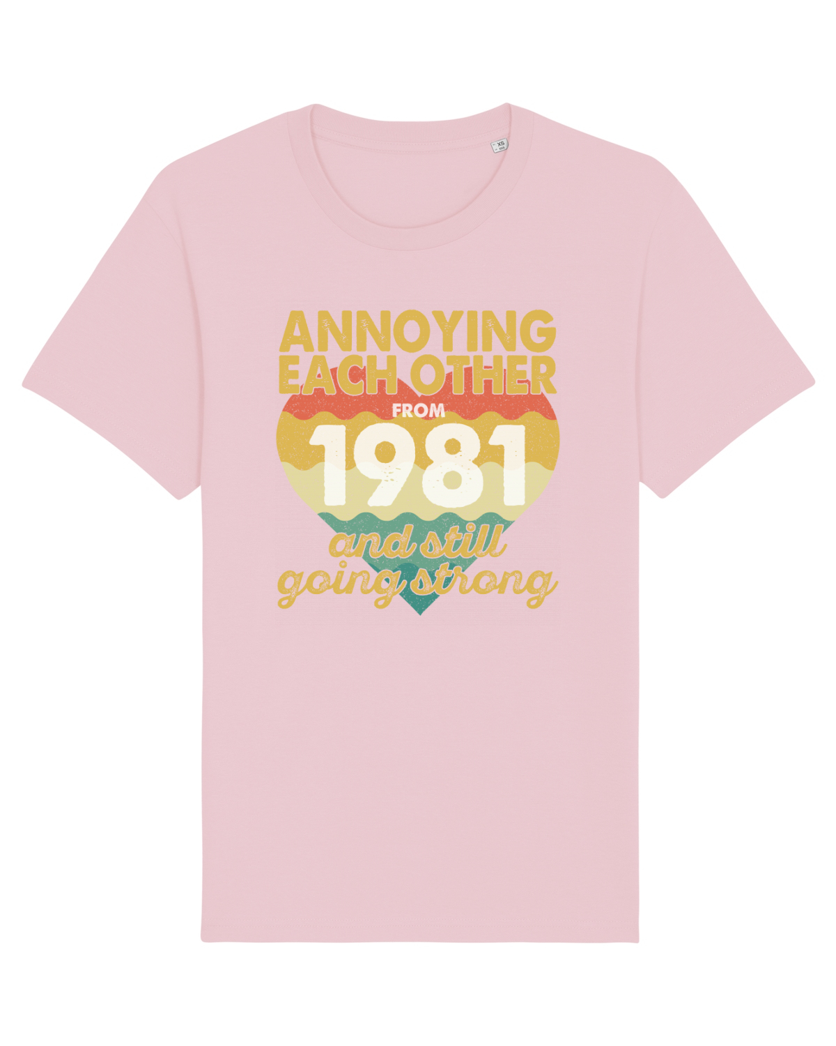 Tricou mânecă scurtă Unisex Rocker Cotton Pink