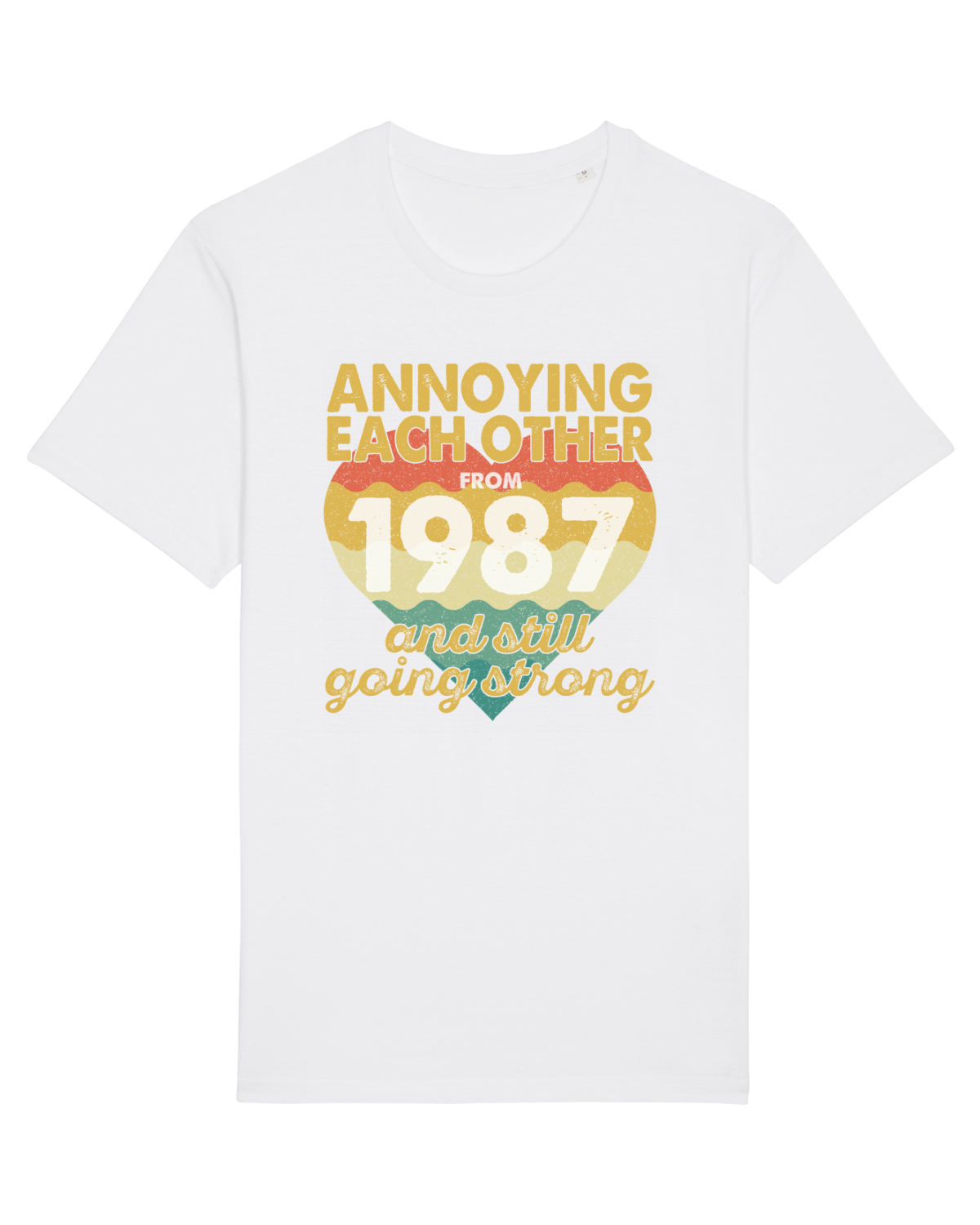 Tricou mânecă scurtă Unisex Rocker White