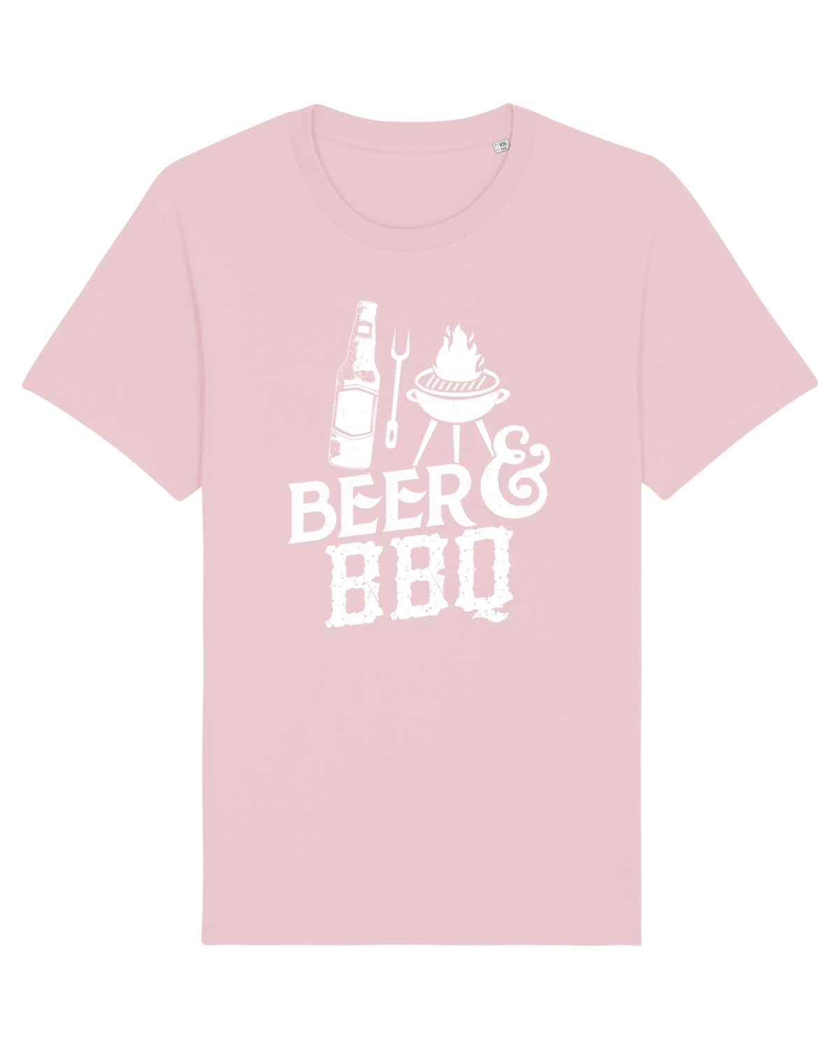 Tricou mânecă scurtă Unisex Rocker Cotton Pink
