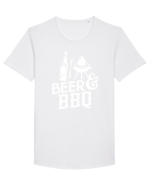 Beer BBQ Tricou mânecă scurtă guler larg Bărbat Skater