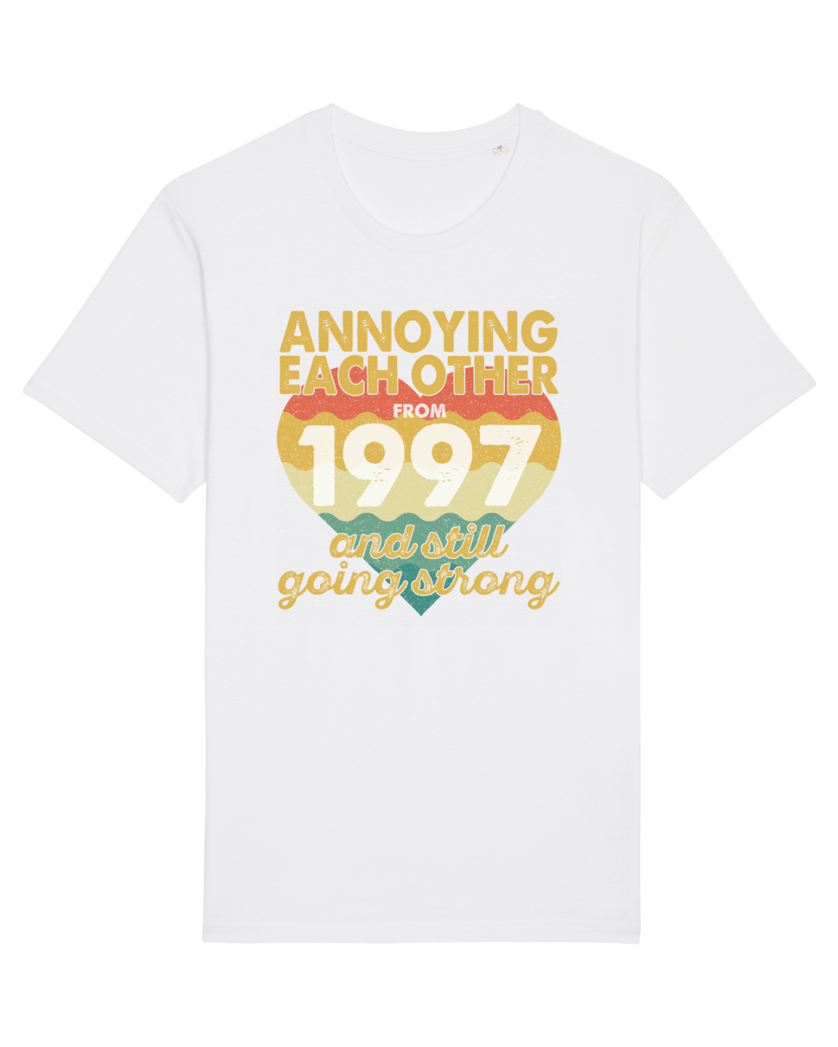 Tricou mânecă scurtă Unisex Rocker White