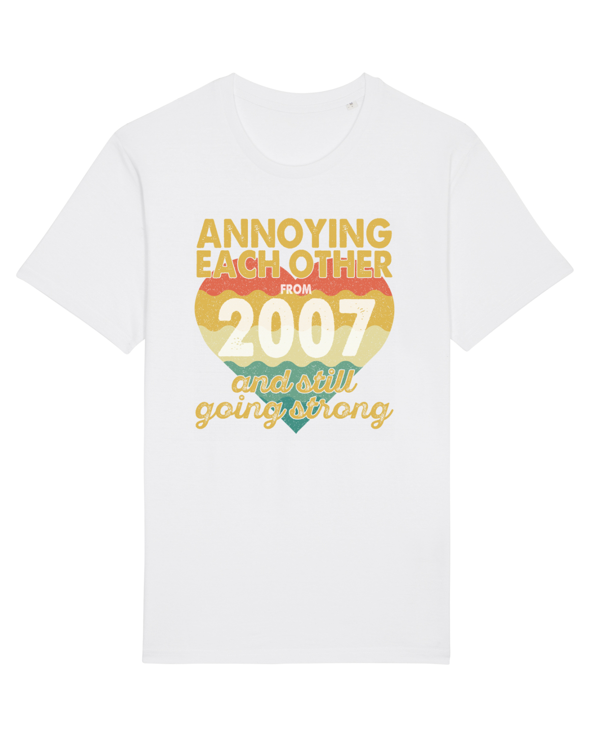 Tricou mânecă scurtă Unisex Rocker White