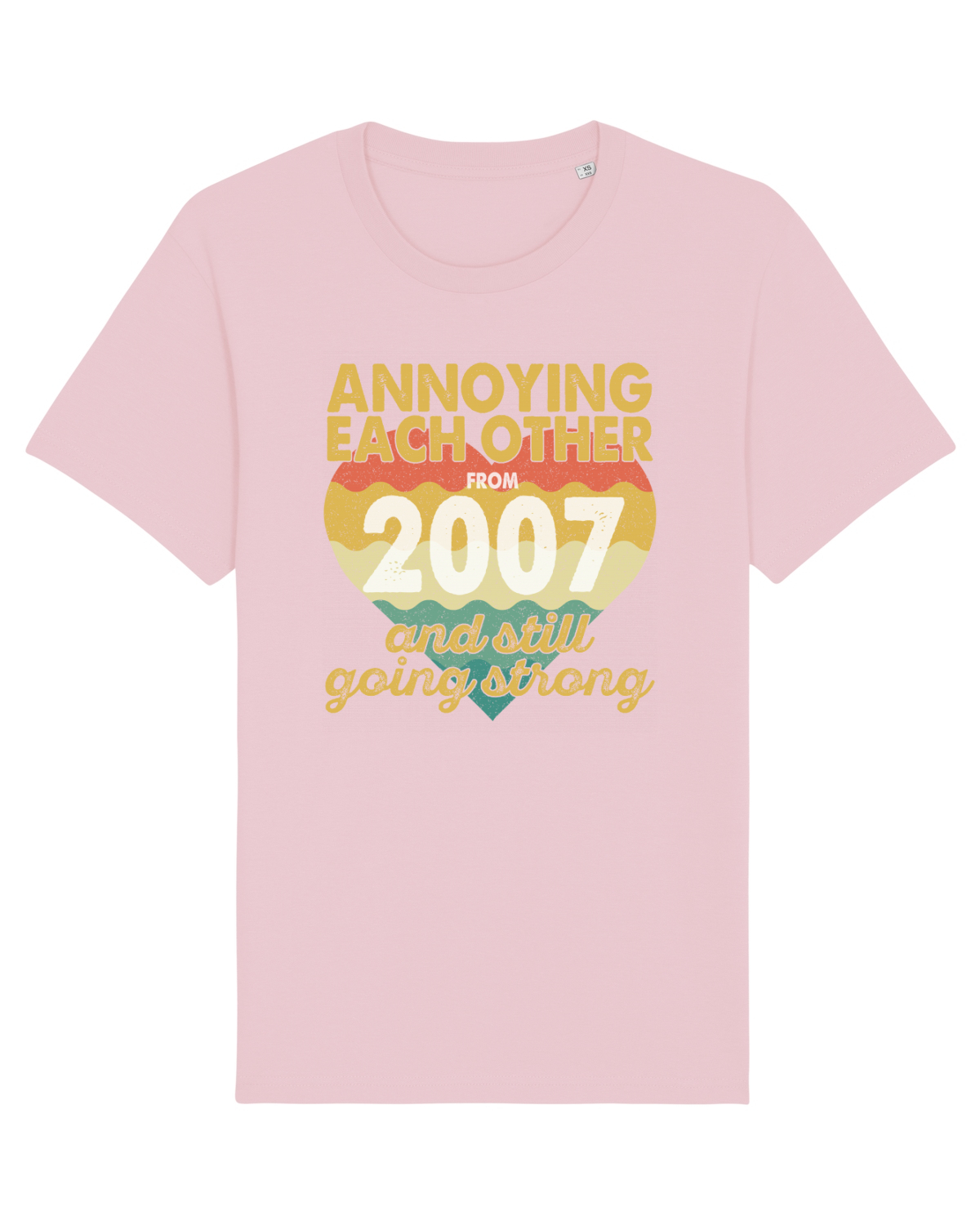 Tricou mânecă scurtă Unisex Rocker Cotton Pink
