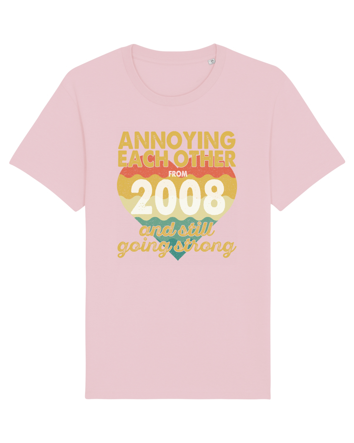 Tricou mânecă scurtă Unisex Rocker Cotton Pink