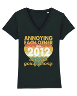 Ne enervam unul pe altul din 2012 si tot suntem impreuna Tricou mânecă scurtă guler V Damă Evoker