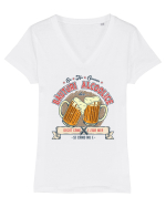 Eu și alcoolul Tricou mânecă scurtă guler V Damă Evoker