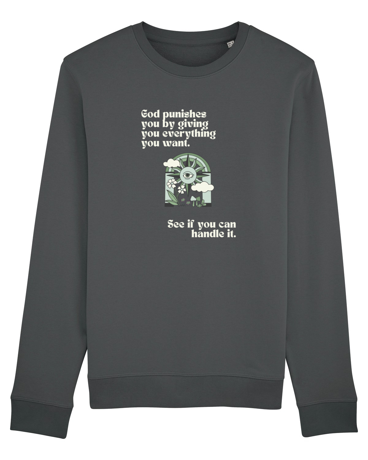 Bluză mânecă lungă Unisex Rise Anthracite