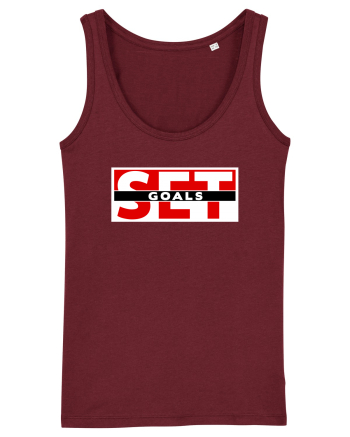 Set Goals Burgundy