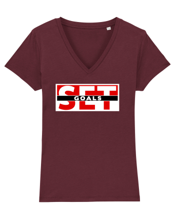Set Goals Burgundy